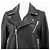 Autre Marque GRACE Class Lammnappa Leder Bikerjacke Schwarz - Ansicht 2
