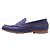 Autre Marque J.M. Weston Coin Leder Slipper Blau Marineblau - Ansicht 3