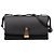 Borsa a Spalla BV Angle in Pelle di Vitello Grana Nera Bottega Veneta Nero