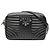 Borsa a tracolla Diagramme in pelle di vitello morbida nera di Prada Nero