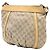 Borsa a tracolla Gucci in tela GG marrone Abbey D Ring Beige - vista 2