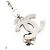 Chanel Silver Silver Plated CC Camellia Bag Charm Silvery - view 3