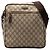 Borsa a tracolla Gucci GG Supreme marrone Beige