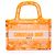 Book Tote Dior Naranja Mini Lona Bordada Dioriviera Tote de Libro