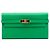 Portafoglio Longo Kelly in Epsom Verde Hermès