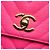 Trendy CC Chanel Rosa Pequena Bolsa Chevron Jersey Tendência CC com Alça Superior - vista 5
