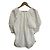 Autre Marque Mila Owen Gathered Structured Puff Sleeve Bluse Weiß