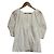 Autre Marque Mila Owen Gathered Structured Puff Sleeve Bluse Weiß - Ansicht 2