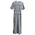 Autre Marque Snidel Gingham Mellow Kleid Weiß Blau