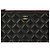 Chanel Clutch Media Classica in Caviale Nero - vista 3