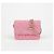 Chanel Bolsa de cinto com aba e corrente logo CC Rosa - vista 2
