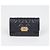 Chanel Tarjetero de piel caviar Boy Flap Azul - vista 2