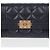 Chanel Tarjetero de piel caviar Boy Flap Azul - vista 3