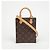 Louis Vuitton Piccola Borsa Tote a Spalla con Patta Marrone - vista 2