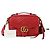 Gucci Borsa a spalla GG Marmont con tracolla Web Rosso