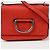 Burberry Borsa a spalla incrociata mini D-Ring Rosso - vista 2