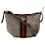 Gucci Bolso hobo Ophidia pequeño Castaño