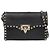 Valentino Borsa a Spalla Crossbody Rockstud Flap Nero