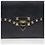 Valentino Borsa a Spalla Crossbody Rockstud Flap Nero - vista 2