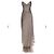 Autre Marque Vestido midi de seda Heidi Maria Lucia Hohan Gris Verde oliva