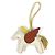 Charm per Borsa Hermès Rodeo Pegasus GM Marrone Bianco Giallo - vista 2