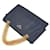 Bolso de cadena con placa de logo triangular Prada Azul marino  - vista 8