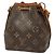 Noe Borsa a spalla mini Nano Noé Monogram Louis Vuitton Marrone - vista 2