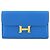 Cartera bifold larga Constance de Hermès en Azul Hydra