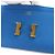 Cartera bifold larga Constance de Hermès en Azul Hydra - vista 7
