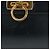 Borsa a mano in pelle Gancini Salvatore Ferragamo 2 in 1 Nero Oro Auth 160846 - vista 2