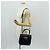 Borsa a mano in pelle Gancini Salvatore Ferragamo 2 in 1 Nero Oro Auth 160846 - vista 29