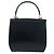 Borsa a mano in pelle Gancini Salvatore Ferragamo 2 in 1 Nero Oro Auth 160846 - vista 3