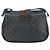 Gucci Borsa GG Supreme Web Sherry Line in PVC nero e oro 116 02 076 Auth 159403 D'oro - vista 2