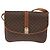 Céline Borsa a Spalla in Tela Macadam CELINE in Pelle PVC Marrone Oro Auth 161211 D'oro - vista 13