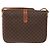 Céline Borsa a Spalla in Tela Macadam CELINE in Pelle PVC Marrone Oro Auth 161211 D'oro - vista 2