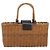 Borsa a Mano BURBERRY Blue Label Rattan Beige Argento Auth 161754 - vista 2