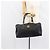 Borsa Boston Mini Vicetos Logogram MCM in PVC Nero Oro Auth am10417 D'oro - vista 21