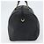 Borsa Boston Mini Vicetos Logogram MCM in PVC Nero Oro Auth am10417 D'oro - vista 3