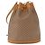 Gucci Borsa a Spalla Micro GG Supreme PVC Beige Oro Auth 162968 D'oro - vista 2