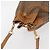 Gucci Borsa a Spalla Micro GG Supreme PVC Beige Oro Auth 162968 D'oro - vista 6