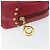 Céline Borsa a mano CELINE Circle in pelle 2 in 1 rossa oro Auth 161046 Rosso D'oro - vista 10