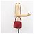 Céline Borsa a mano CELINE Circle in pelle 2 in 1 rossa oro Auth 161046 Rosso D'oro - vista 22