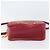 Céline Borsa a mano CELINE Circle in pelle 2 in 1 rossa oro Auth 161046 Rosso D'oro - vista 5