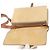 Céline Borsa a Spalla in Tela Macadam CELINE PVC Beige Oro Auth 159576 D'oro - vista 10