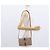 Céline Borsa a Spalla in Tela Macadam CELINE PVC Beige Oro Auth 159576 D'oro - vista 21