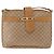 Céline Borsa a Spalla in Tela Macadam CELINE PVC Beige Oro Auth 161796 D'oro - vista 13