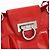 Borsa a Mano Gancini Salvatore Ferragamo Smalto Rosso Argento Auth 161440 - vista 17