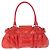 Borsa a Mano Gancini Salvatore Ferragamo Smalto Rosso Argento Auth 161440 - vista 2