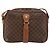 Céline Borsa a Spalla in Tela Macadam CELINE in Pelle PVC Marrone Oro Auth 161002 D'oro - vista 13