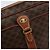 Céline Borsa a Spalla in Tela Macadam CELINE in Pelle PVC Marrone Oro Auth 161002 D'oro - vista 18